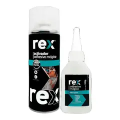 REX - Adhesivo Mágico Seca En 9 Segundos 100gr 400ml Blanco