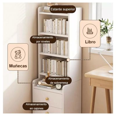 Imagen 2 del producto Velador Con Respaldo Alto Moderno Blanco