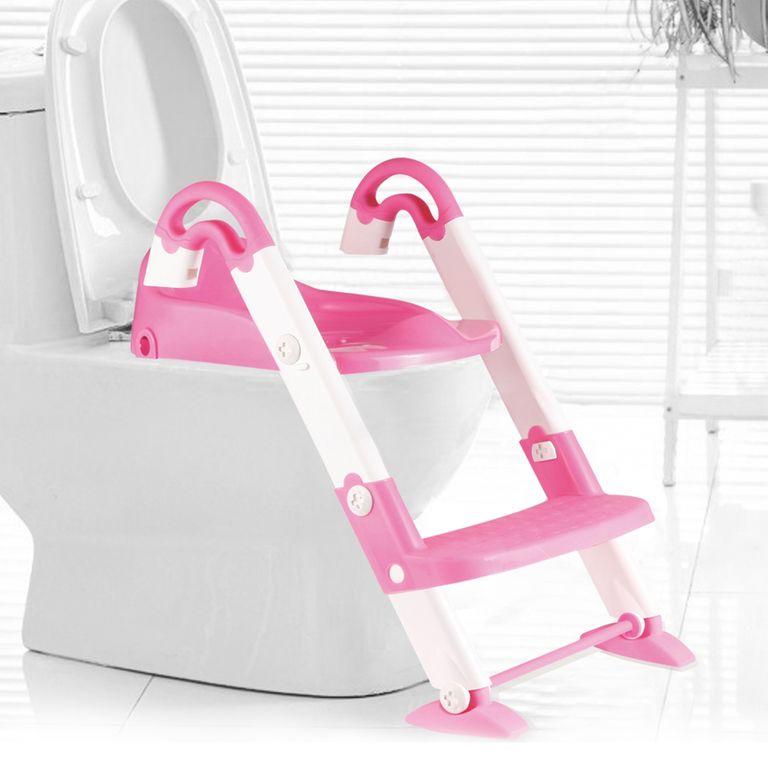 BEBEGLO Asiento Bacinica Regulable Para Wc Rosado