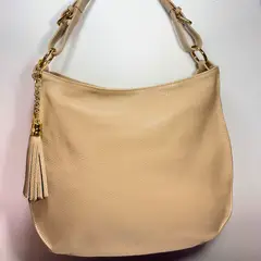 ARIELS - Cartera de cuero Verona - Beige