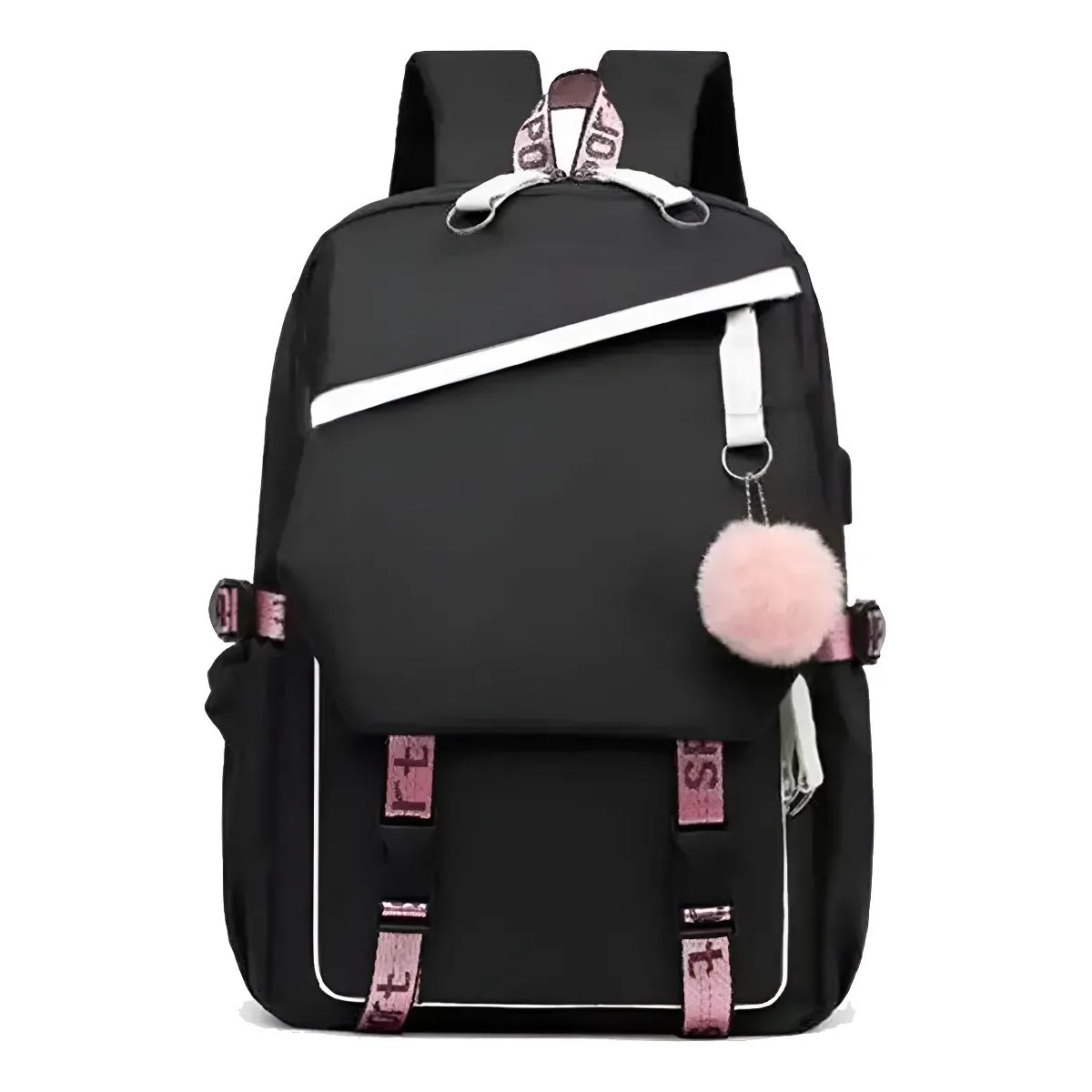 GENERICO - Mochila Urbana Escolar Juvenil Con Interfaz Usb Aux Notebook
