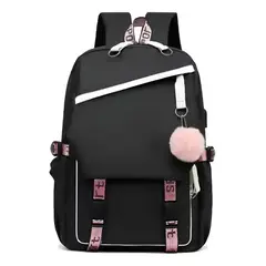 GENERICO - Mochila Urbana Escolar Juvenil Con Interfaz Usb Aux Notebook