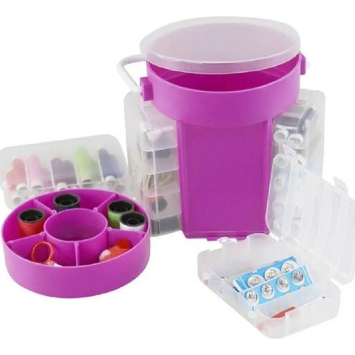 MOVI - Set de Costura 210 Piezas – Kit de Costura Portátil Multifuncional con Organizador