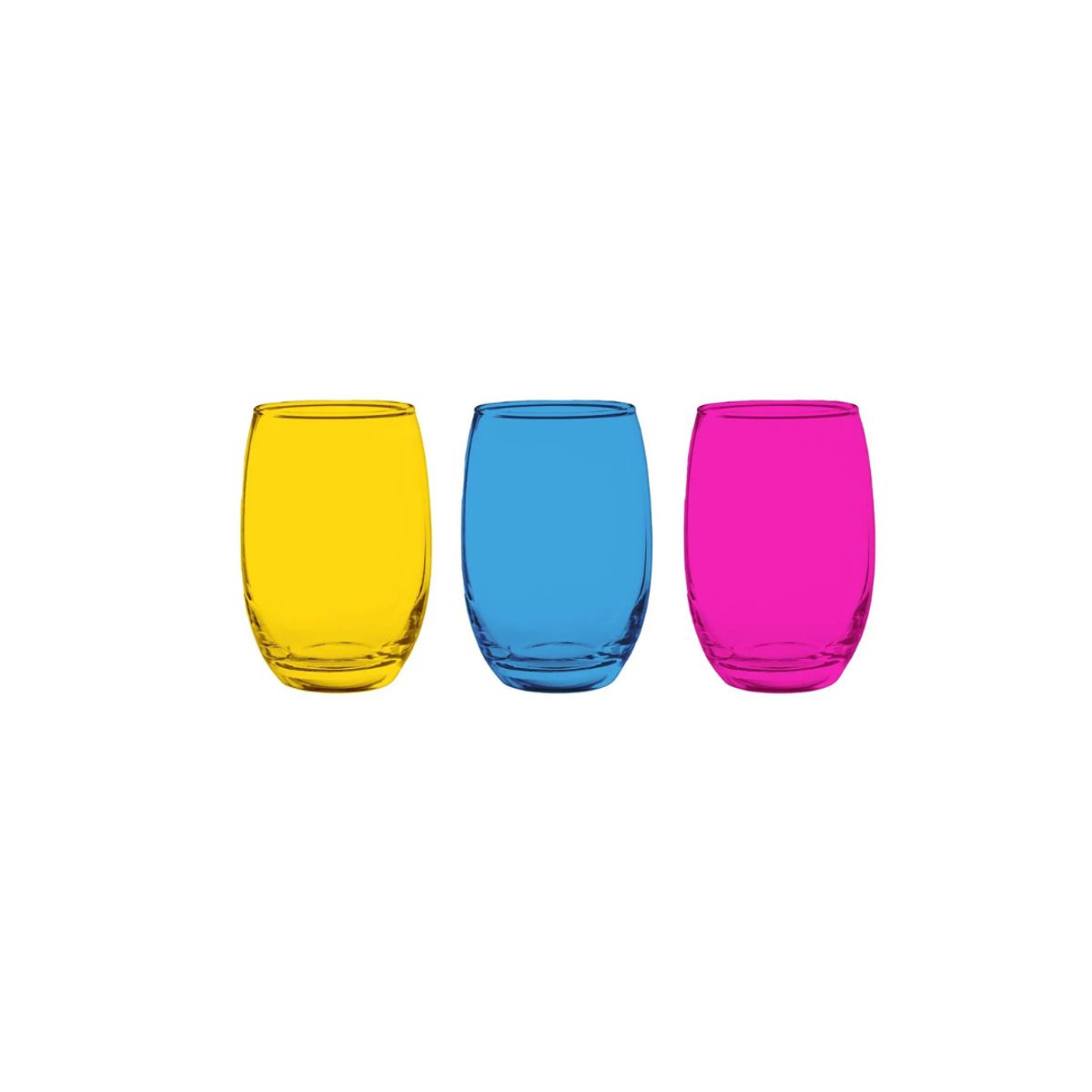 CRISTAR - Set De 6 Vasos Altos Mikonos Full Color