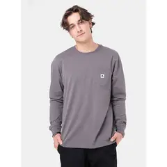 BURTON - Polera M/L Hombre Colfax Gris