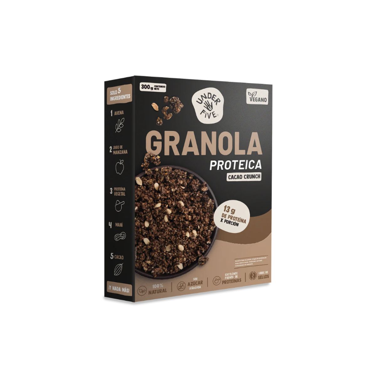 UNDERFIVE - Granola Underfive - Cacao Crunch 300 gr