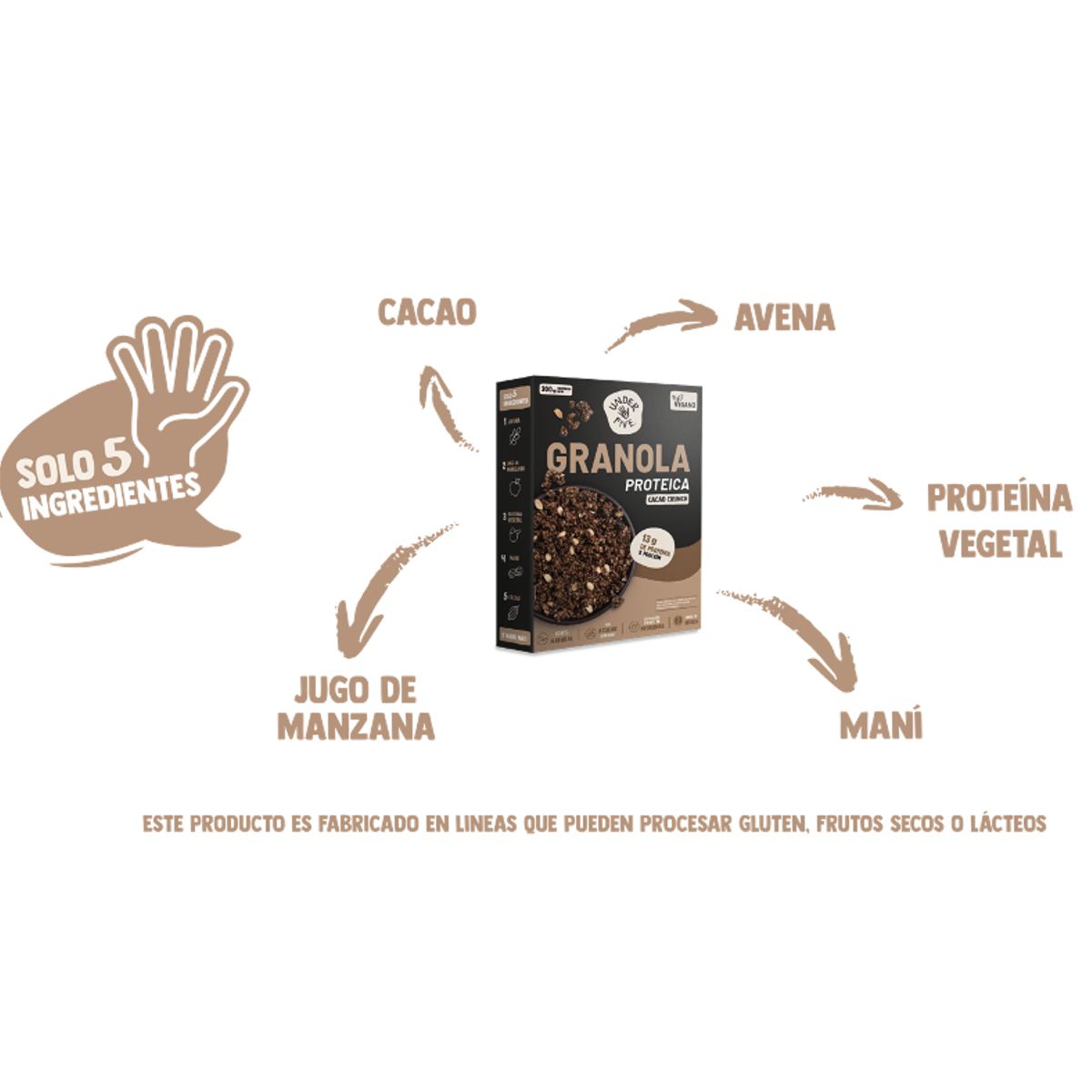 UNDERFIVE - Granola Underfive - Cacao Crunch 300 gr