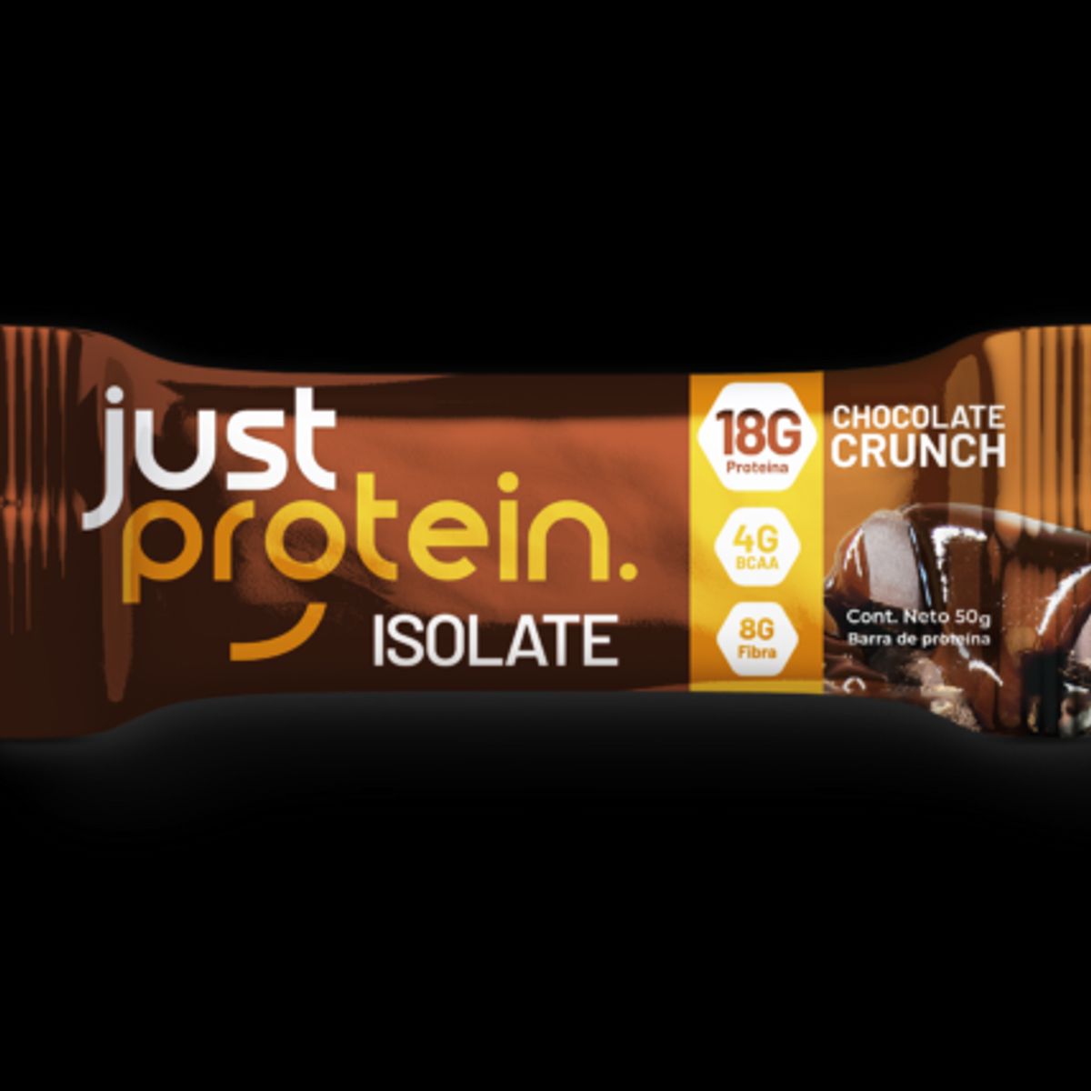 GENERICO - Barra de proteina Just Protein - Chocolate Crunch 12 unidades