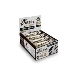 GENERICO - Barra de proteina Just Protein - Cookies & Cream 12 unidades
