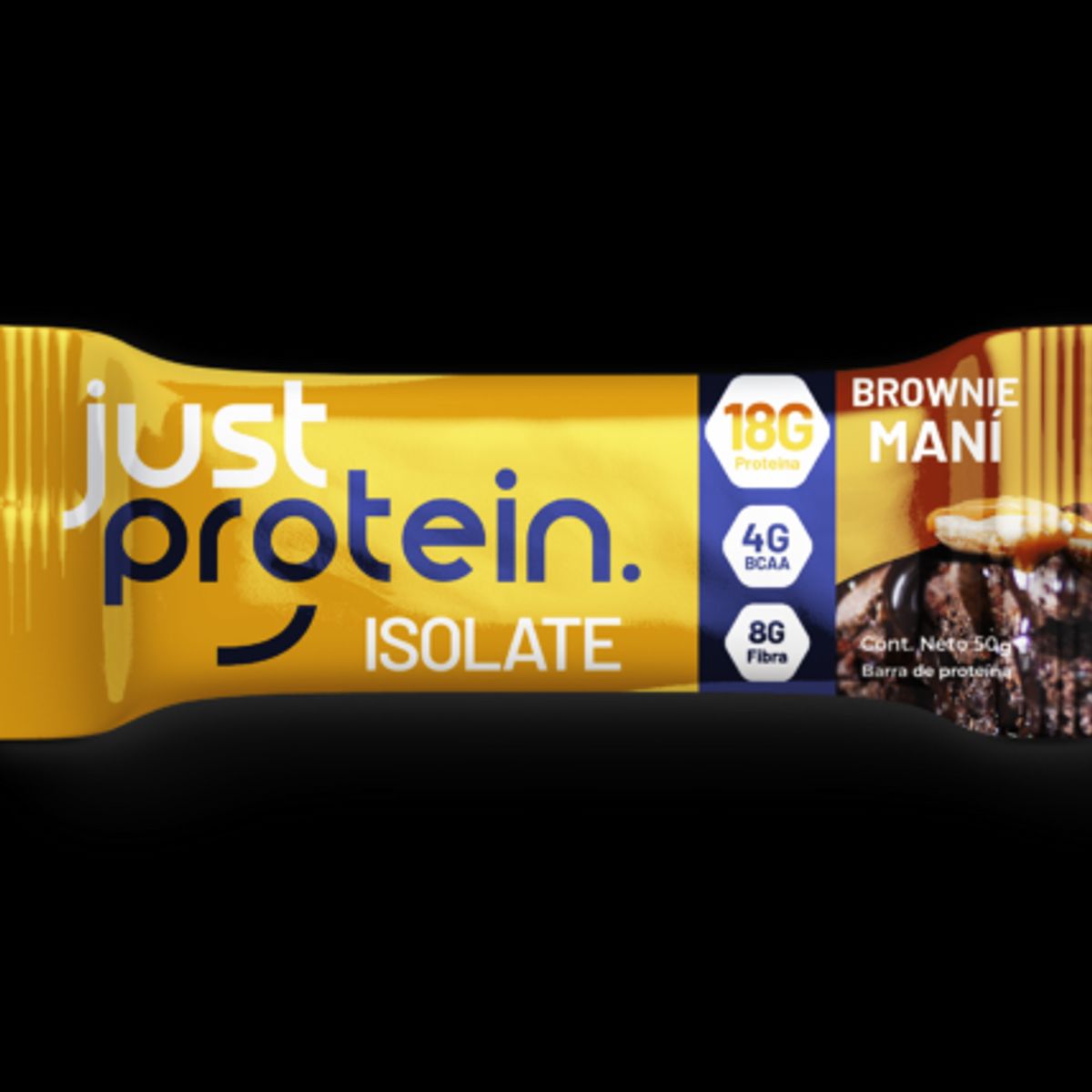 GENERICO - Barra de proteina Just Protein - Brownie Maní 5 unidades