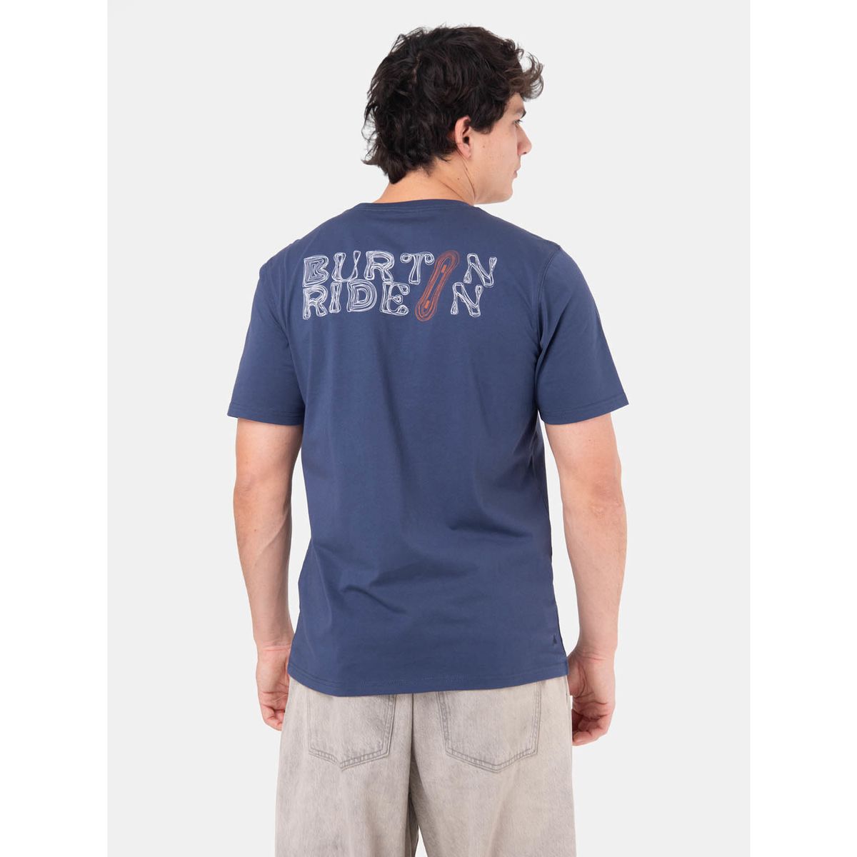 BURTON - Polera MC Hombre Disrupt Azul BURTON