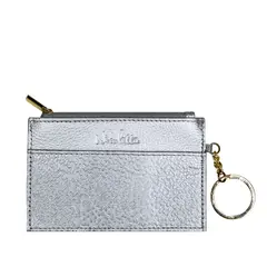 NICOLETTA - Tarjetero de Mujer 100% cuero Natural