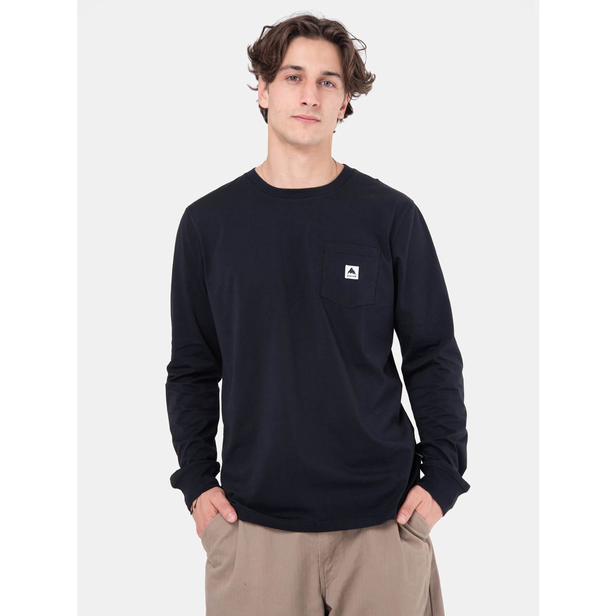 BURTON - Polera M/L Hombre Colfax Gris Oscuro BURTON