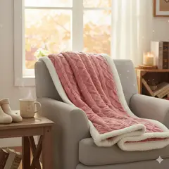 DIANA - FRAZADA TRENZADAS UNICOLOR NEGRO CON CHIPORRO TAMAÑO KING 210CM X 230CM