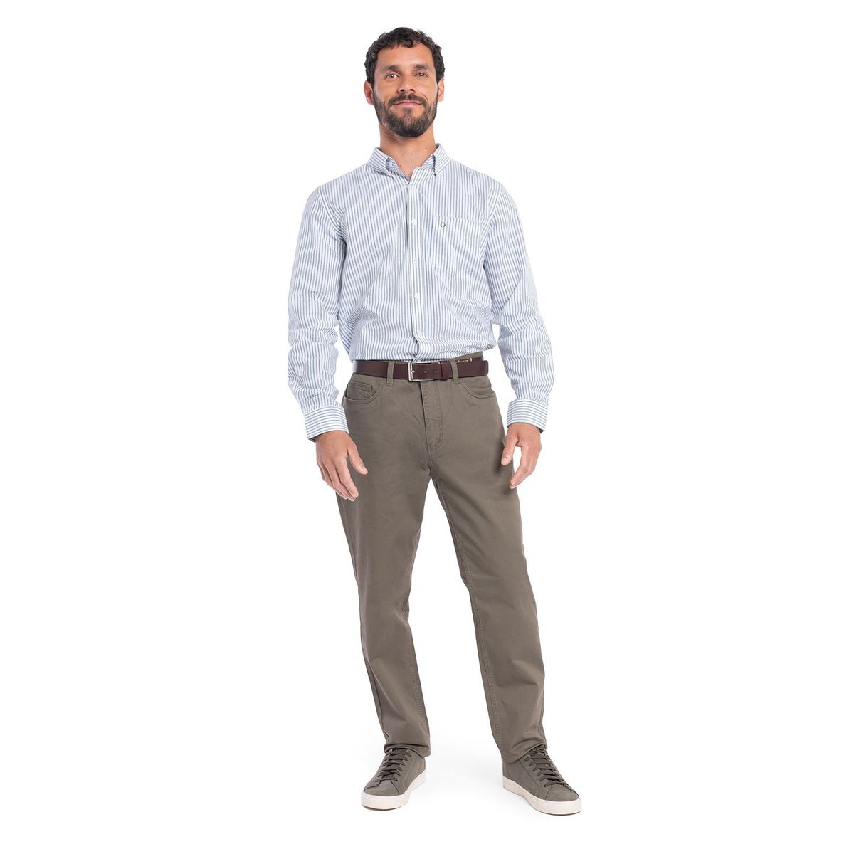POTROS - CAMISA MANGA LARGA OXFORD RAYA HOMBRE BERGEN