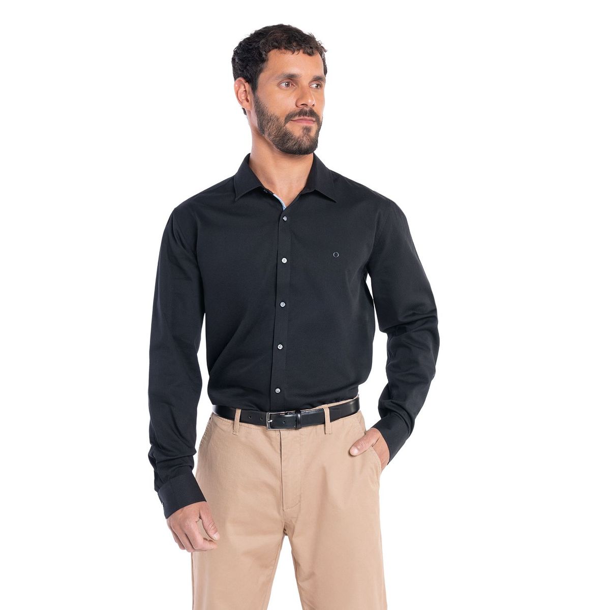 POTROS - CAMISA MANGA LARGA TEXTURA HOMBRE SANTILLANA