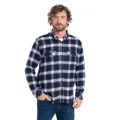 POTROS - CAMISA MANGA LARGA LEÑADORA CUADROS HOMBRE ASTURIAS