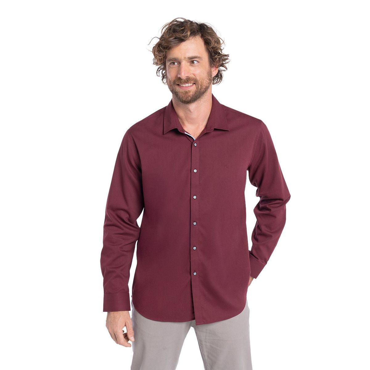 POTROS - CAMISA MANGA LARGA TEXTURA HOMBRE SANTILLANA