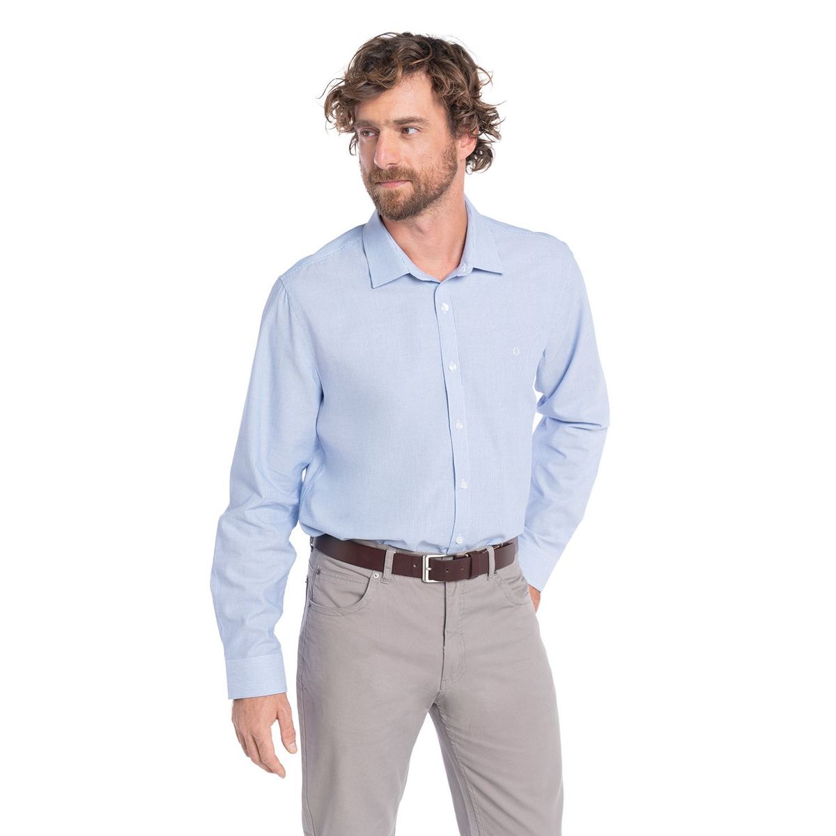 POTROS - CAMISA MANGA LARGA TEXTURA HOMBRE GALICIA