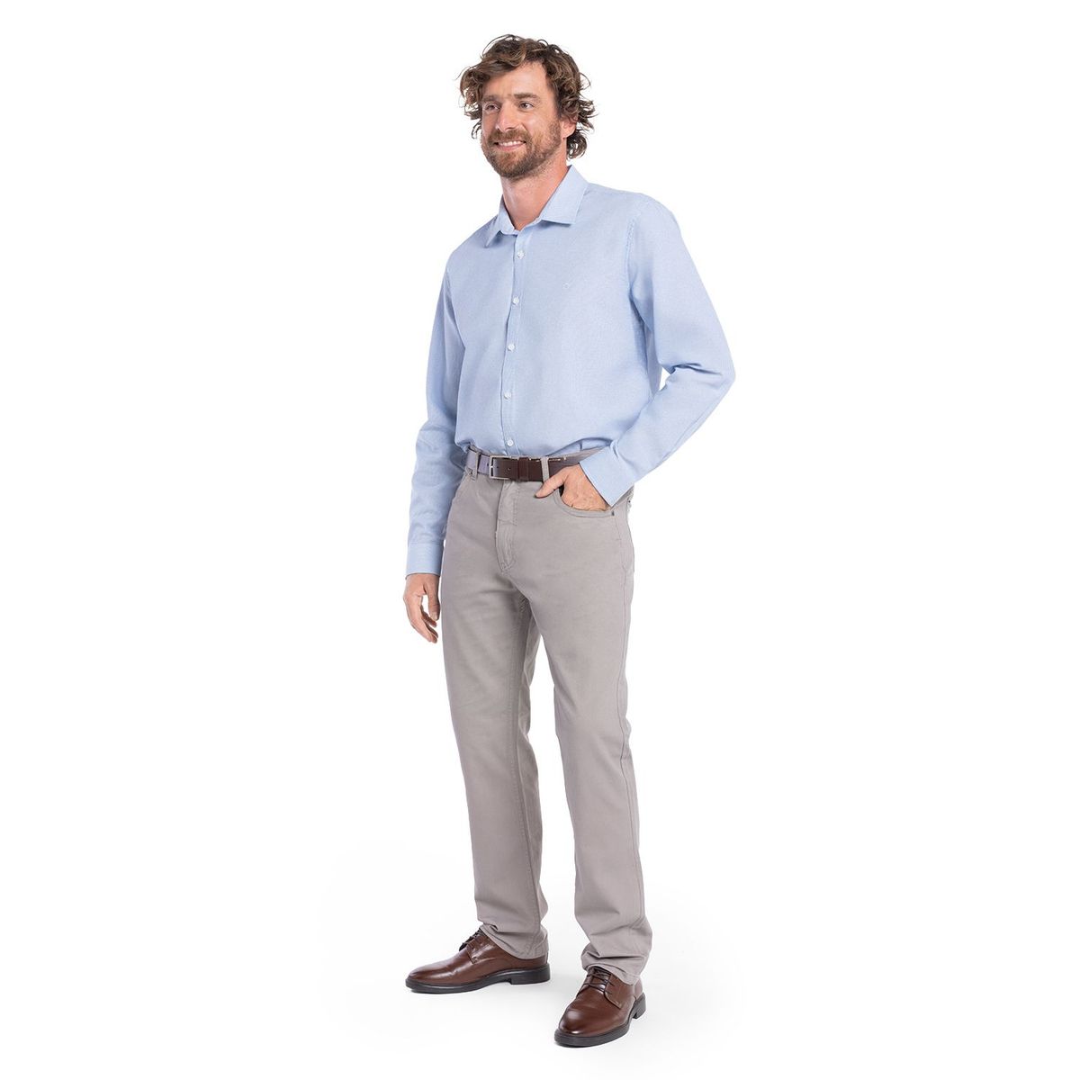 POTROS - CAMISA MANGA LARGA TEXTURA HOMBRE GALICIA