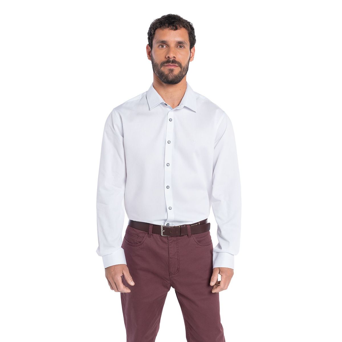 POTROS - CAMISA MANGA LARGA TEXTURA HOMBRE SANTILLANA