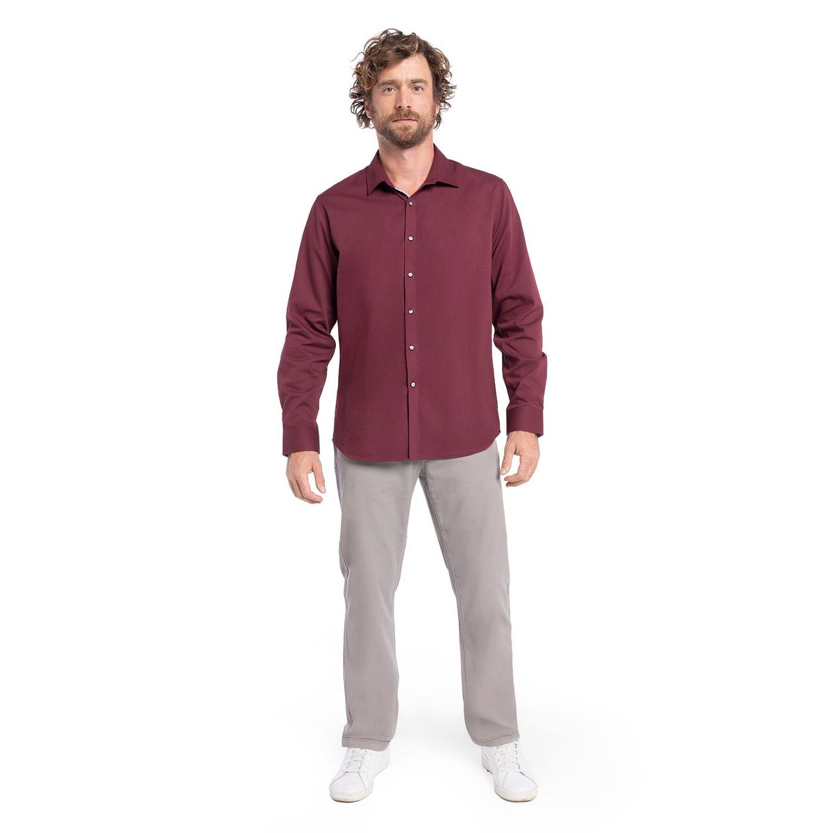 POTROS - CAMISA MANGA LARGA TEXTURA HOMBRE SANTILLANA