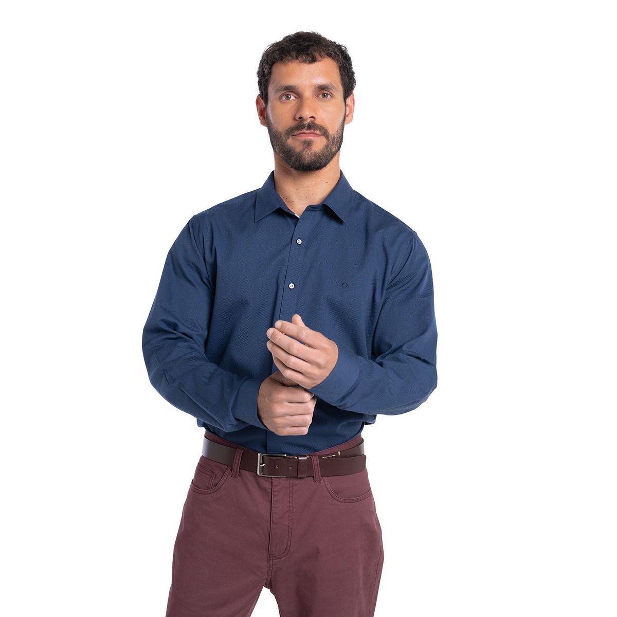 POTROS - CAMISA MANGA LARGA TEXTURA HOMBRE SANTILLANA