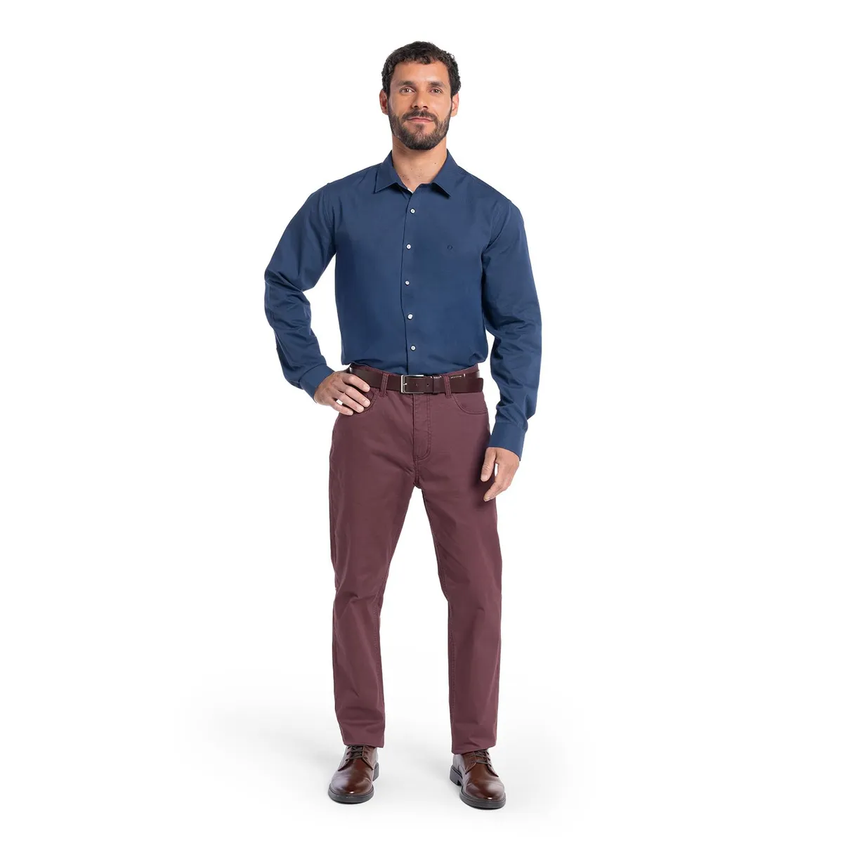 POTROS - CAMISA MANGA LARGA TEXTURA HOMBRE SANTILLANA