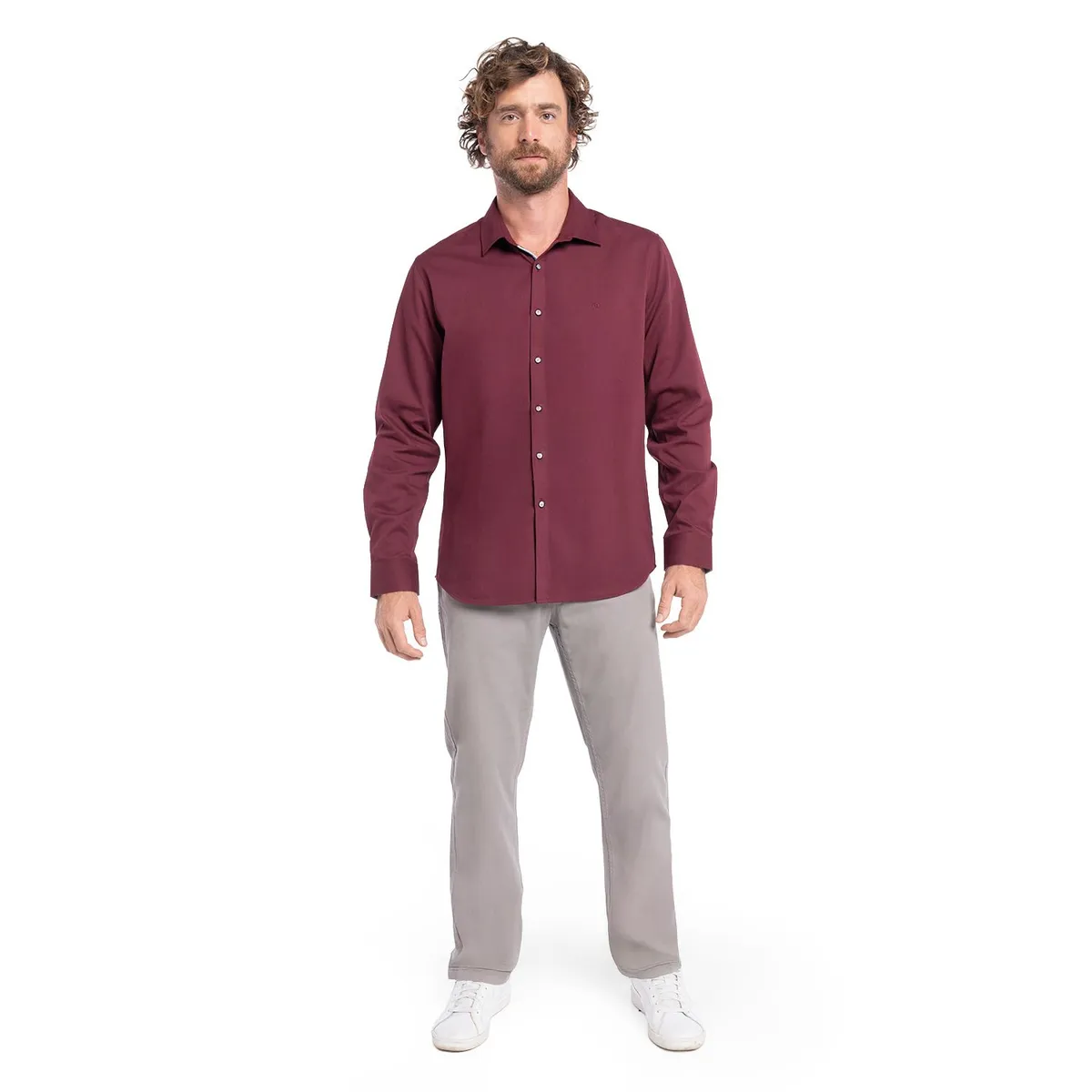 POTROS - CAMISA MANGA LARGA TEXTURA HOMBRE SANTILLANA