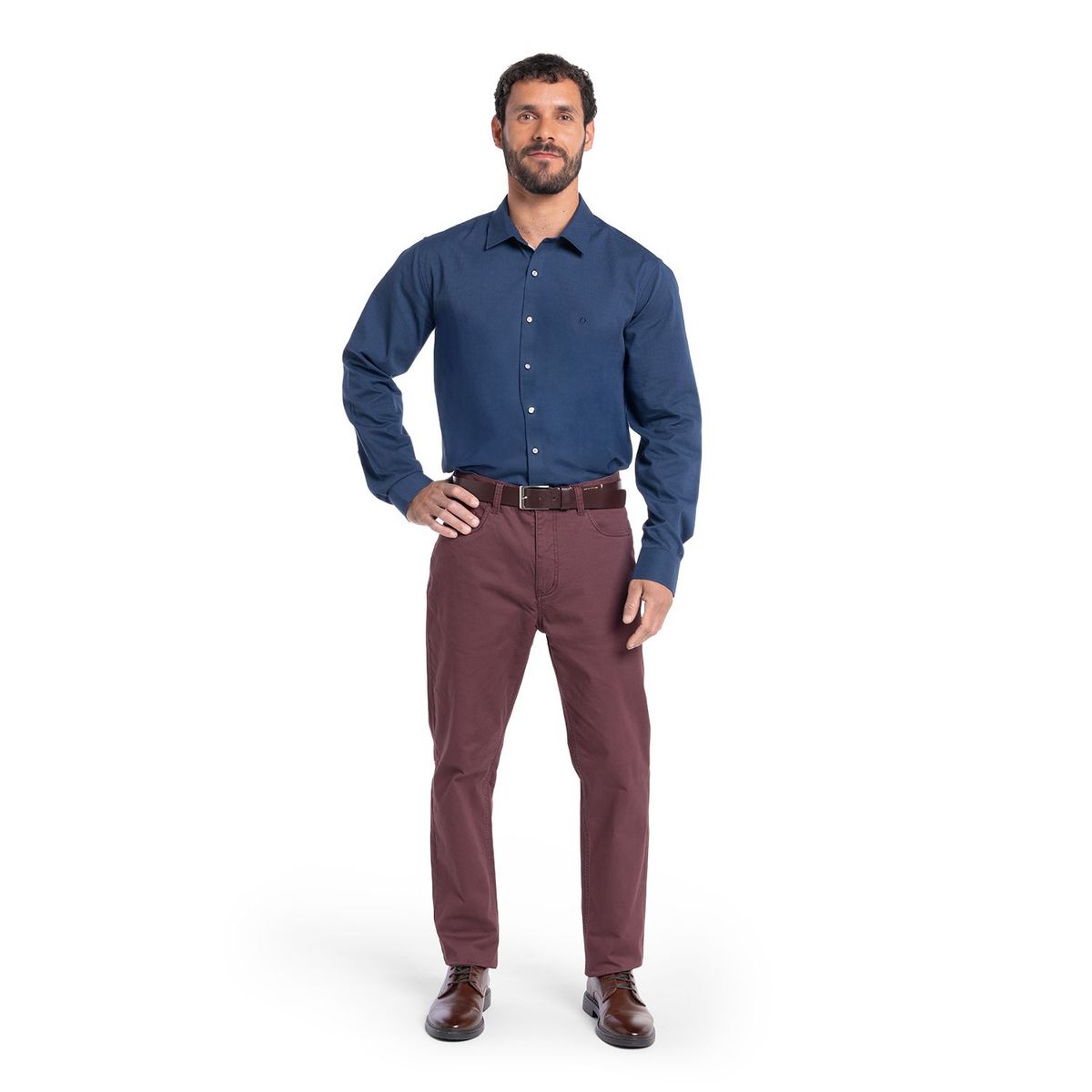 POTROS - CAMISA MANGA LARGA TEXTURA HOMBRE SANTILLANA