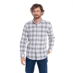 POTROS - CAMISA MANGA LARGA OXFORD CUADROS HOMBRE LEON