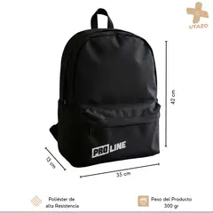 GENERICO - Mochila Escolar Urbana Unisex Juvenil Resistente 19l