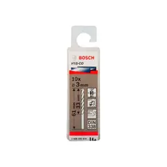 BOSCH - Caja Con 10 Unidades Broca Para Metal Hss-co 3,0mm (cobalto)