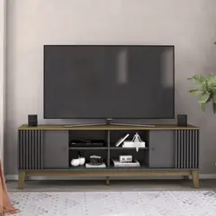 EXIT - Rack TV hasta 79 pulgadas 200x66x36 Gris Florencia