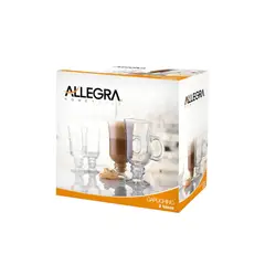 CRISTAR - Set 2 Tazas Capuccino Allegra Café 230 Ml