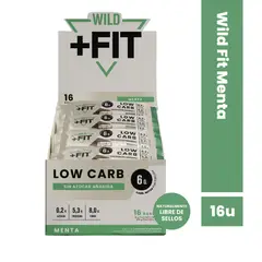 WILD FOODS - Barra de chocolate Wild Fit - Almendra Menta 16 unidades