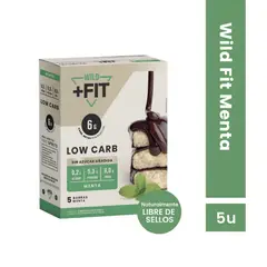 WILD FOODS - Barra de chocolate Wild Fit - Almendra Menta 5 unidades