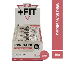 WILD FOODS - Barra de chocolate Wild Fit - Avellana 16 unidades
