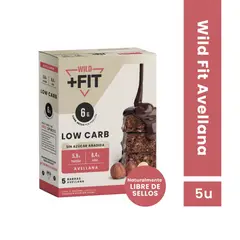 WILD FOODS - Barra de chocolate Wild Fit - Avellana 5 unidades