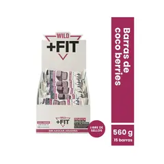 WILD FOODS - Barra de chocolate Wild Fit - Coco Berries 16 unidades