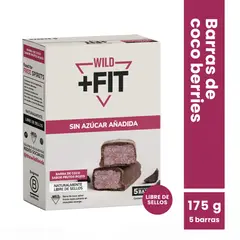 WILD FOODS - Barra de chocolate Wild Fit - Coco Berries 5 unidades