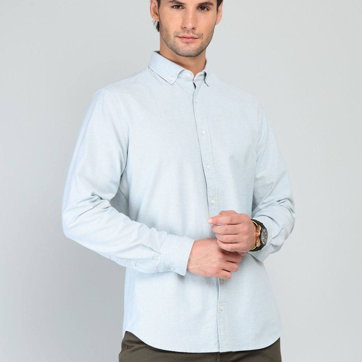 ARROW - Camisa Oxford Spandex Regular fit Verde Arrow ARROW