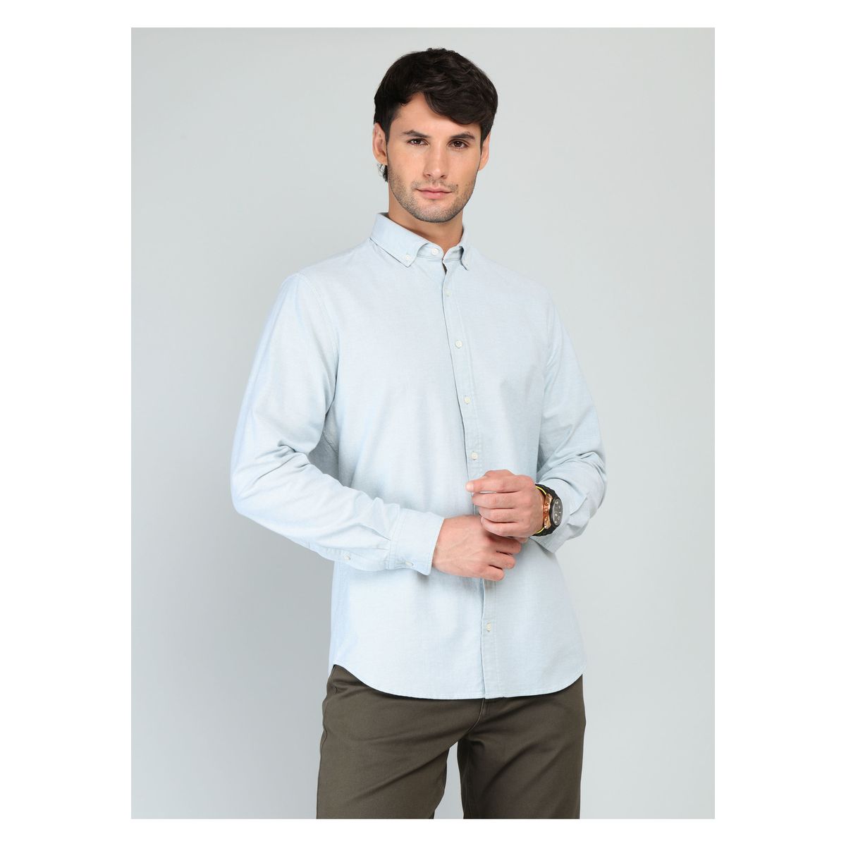 ARROW - Camisa Oxford Spandex Regular fit Verde Arrow ARROW