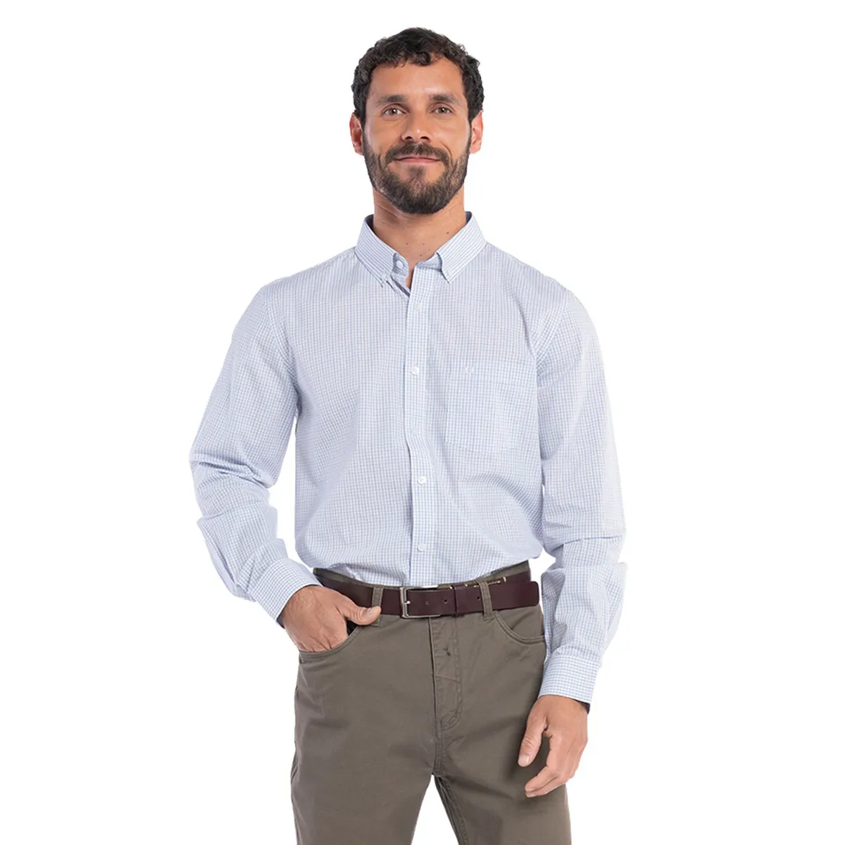 POTROS - CAMISA MANGA LARGA TREVIRA CUADROS HOMBRE TOLEDO