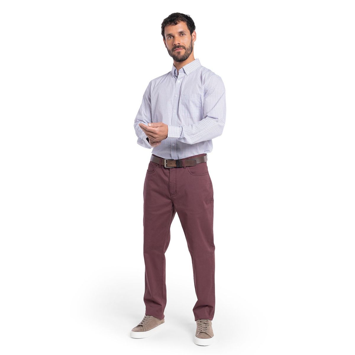 POTROS - CAMISA MANGA LARGA TREVIRA CUADROS HOMBRE TOLEDO
