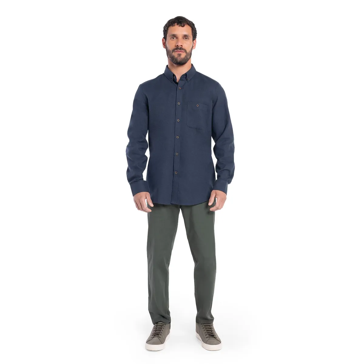POTROS - CAMISA MANGA LARGA VILLELA LISA HOMBRE SAN SEBASTIAN