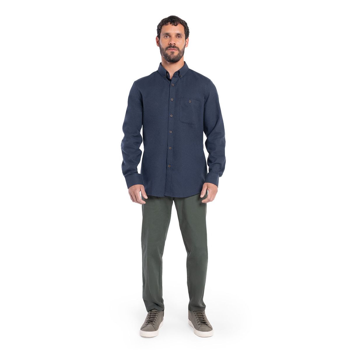 POTROS - CAMISA MANGA LARGA VILLELA LISA HOMBRE SAN SEBASTIAN