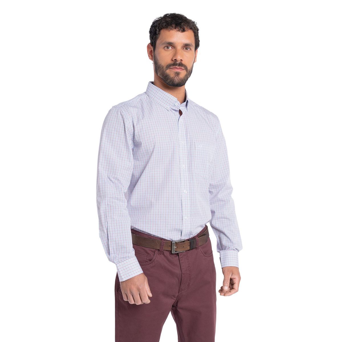 POTROS - CAMISA MANGA LARGA TREVIRA CUADROS HOMBRE TOLEDO