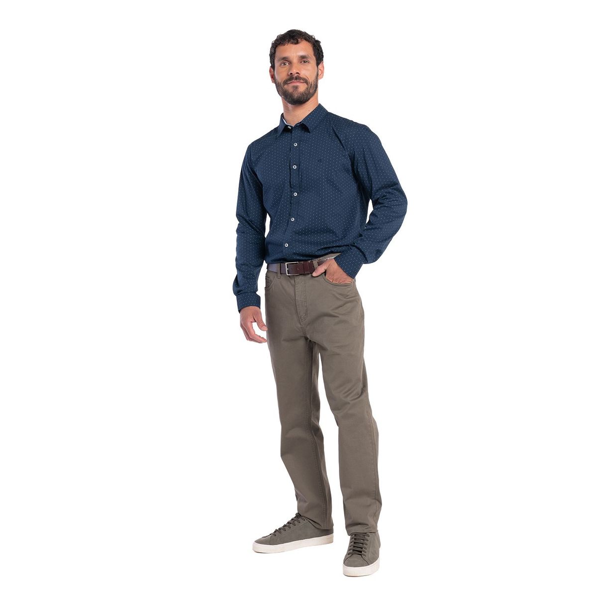 POTROS - CAMISA MANGA LARGA TREVIRA ESTAMPADA HOMBRE SEVILLA