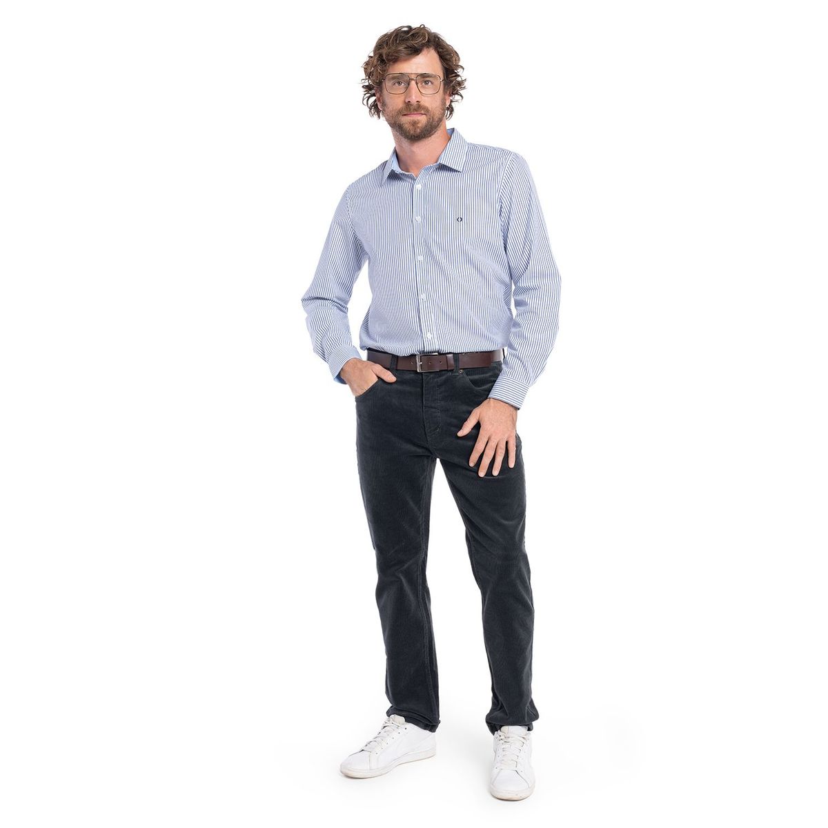 POTROS - CAMISA MANGA LARGA TREVIRA RAYAS HOMBRE BILBAO